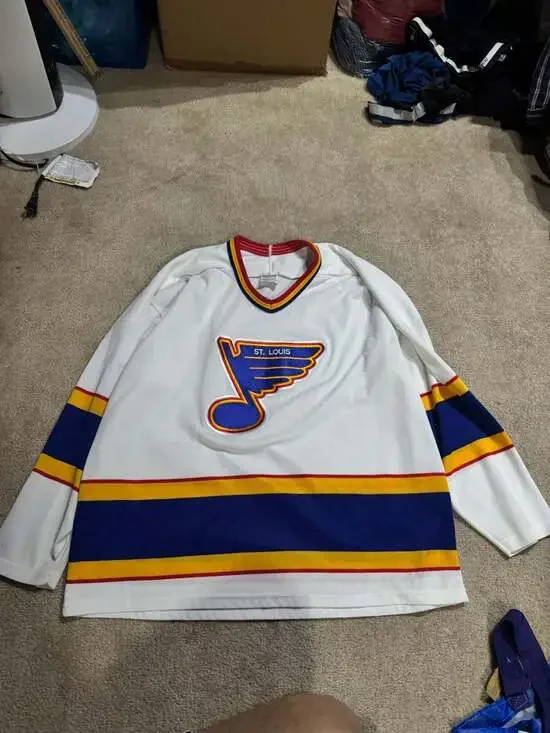 Vintage 90s St. Louis Blues CCM NHL Hockey Jersey Made in Canada Size XL - Picture 1 of 6